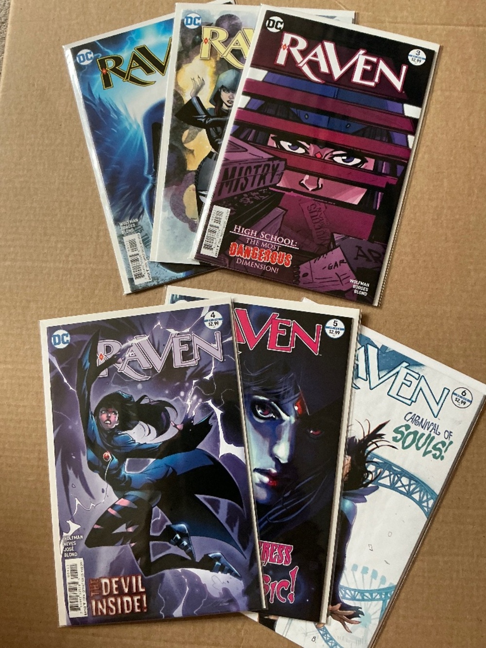 DC Comics Raven Vol 2 Lot Complete Set Issues #1-6 2016
